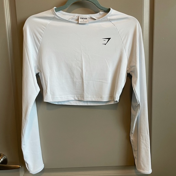 DAMAGED - Gymshark Training Longsleeve Crop Size S - Picture 1 of 3